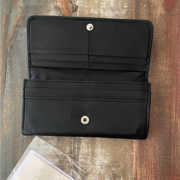 Jimmy Choo Black Wallet with Silver Stars - Picture 6 of 15